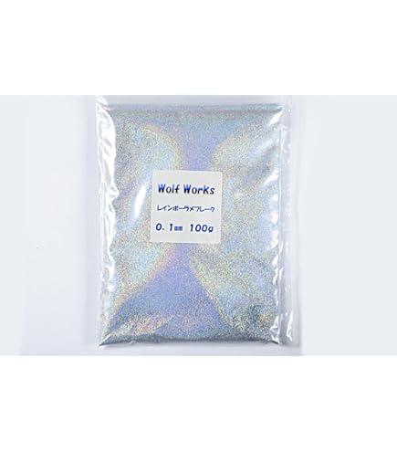 Amazon | DIY MASTER スモークレインボー ラメ フレーク ロング 0.3