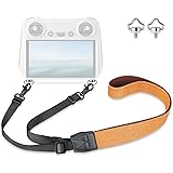 [Lykus] LYD-2-1 DJI RC/DJI RC 2/RC Pro 用ランヤード/ネックストラップ/リーシュ オレンジストラップ 王冠型ネジ DJI Mini 4 Pro、Mini 3/Pro、Mavic 3/Classic/Cine、DJ