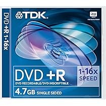 Amazon.co.jp: TDK DVD + Rメディア16 x – 4.7 GB – 120 mm標準