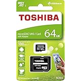 Toshiba 64GB Micro SDメモリーカード M203 SDXC UHS1 U1 Class10 SDアダプター付き