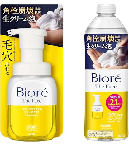 Amazon | 花王 ビオレ ザフェイス泡洗顔料 スムースクリアプラス 本体