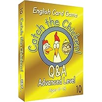 Amazon | Catch The Chicken English Card Game Q&A Easy Level 英語