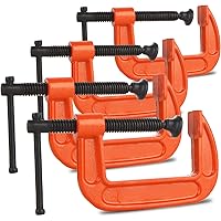 Amazon | 4個セット Cクランプ C型クランプ 木工 【3インチ 最大開口  
