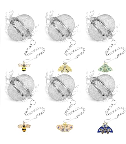 UNICRAFTALE 3-Pack Bee Pendant Tea Strainers – Stainless Steel Loose Leaf Tea Ball Infusers - View #9