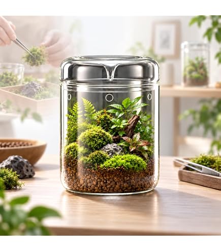 Amazon.co.jp: テラリウム キット 苔テラリウム キットガラス容器