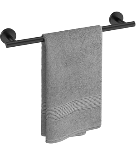 2層 マットブラック ステンレス 耐腐食ダブルタオルラック 2層 マットブラック ステンレス 耐腐食ダブルタオルラック