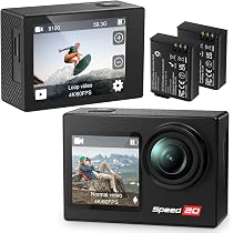 Amazon | Hiicam Speed20 アクションカメラ ウェアラブルカメラ 4K