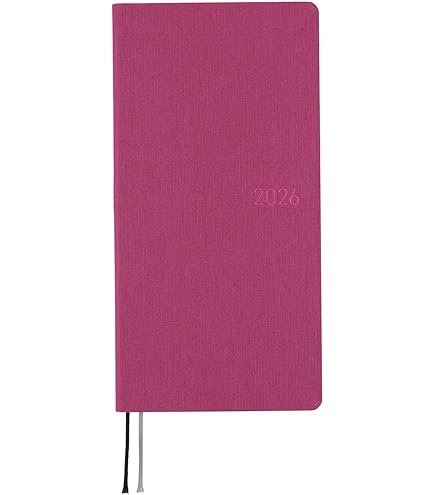 SIGEL Jolie J6350 Weekly Planner 2026 - A6 Brown Hard Cover Vegan Diary With Pocket