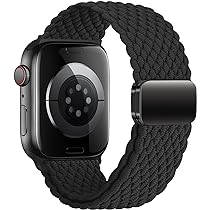 45mmケース用 ミッドナイト ブレイデッドソロループ サイズ5 Amazon.co.jp: コンパチブル Apple Watch バンド ブレイデッド