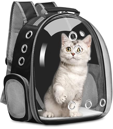 Amazon.co.jp: 猫用キャリーバッグ ペット 通気性 飛び出し防止機能を