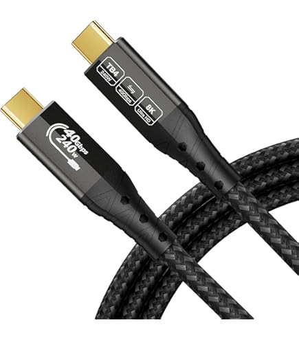 Amazon.co.jp: ZIKNYDO 8K for Thunderbolt 5ケーブル 3m、80Gbps