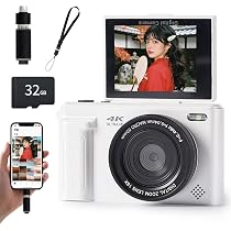 デジタルカメラ スマホに送れるデジカメ 5K 6400万画素 Amazon | Fesaymi 4Kデジカメ スマホに送れる デジタルカメラ 6400万