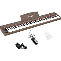 Amazon | IKTMI 電子ピアノ 88鍵盤 ペダル付き 木製 キーボード ピアノ