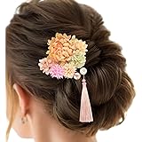 パールピン 髪飾り ヘアピン (イエローA)