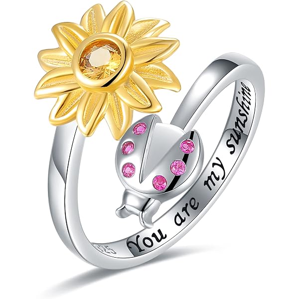 Flower Of Life Sterling Silver Ring - 925 Silver With 5 Color Cubic Zirconia, Rainbow Chakra Ring, Size 7, Gift For Women - View #12
