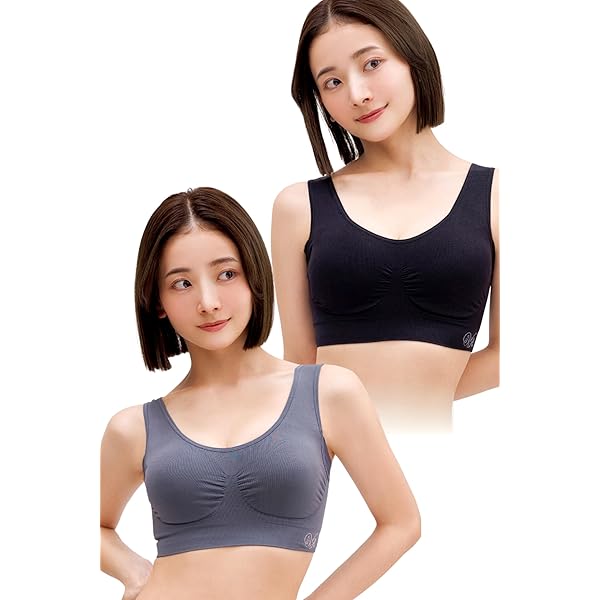 VIAGE ブラジャー 2点セット ブラック 1枚ホワイト／グレー1枚 Viage ナイトブラ VIAGE 公式 2枚セット ブラジャー ノン