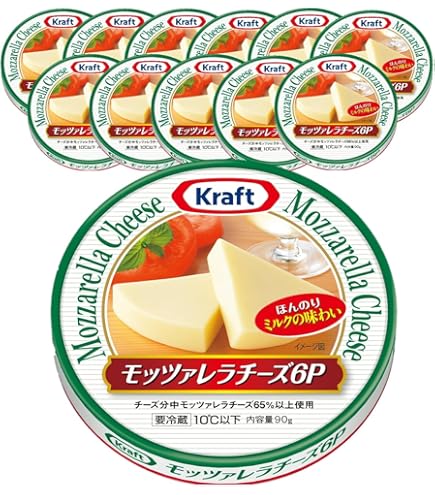 6Pチーズ 非売品ミニテーブル Amazon | クラフト モッツァレラチーズ 6P 90g×6個入り[チーズ