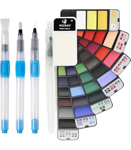 KREUL 41818 - Mischpalette aus Kunststoff in Blütenform, mit 7