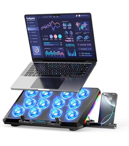 Amazon.co.jp: llano Gaming Laptop Cooler, Laptop Cooling Pad Stand