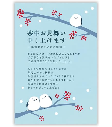 Amazon | [メイドインたんたん] 年賀状じまい はがき 10枚 年賀状での
