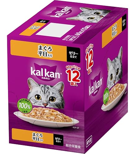 Amazon.co.jp: カルカン パウチ 1歳から 60g×12袋 まぐろ かつお節入り