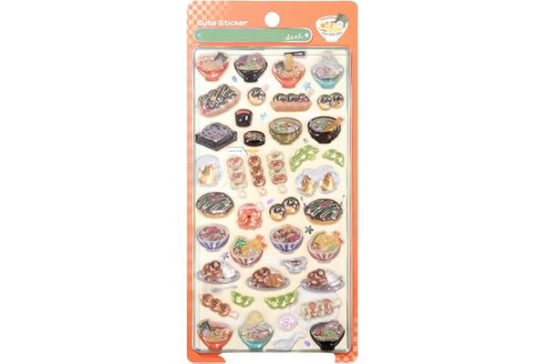 Chaojibao 【アップグレード版】ぷくぷくシール 可愛い 1枚セット 中実 立体 ごほうびシール DIY用 キラキラな 女の子 デコシール 日記帳用 貼り付け可能 手芸用品 (40ボウル)