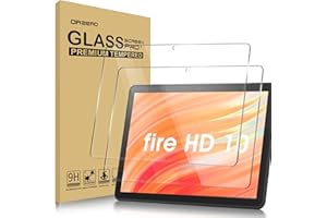 Newzerol【2枚】For HD 10 2023 10.1インチ専用強化ガラスフィルム 第13世代 旭硝子素材・耐衝撃硬度9H・0.26mm・2.5D・高透過率・飛散防止・気泡防止・画質そのまま ラウンドエッジ加工 HD 10 2023用液晶保護フィルム