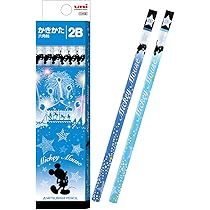 Amazon.co.jp: 三菱鉛筆 鉛筆 ディズニー ブルー 2B 1ダース