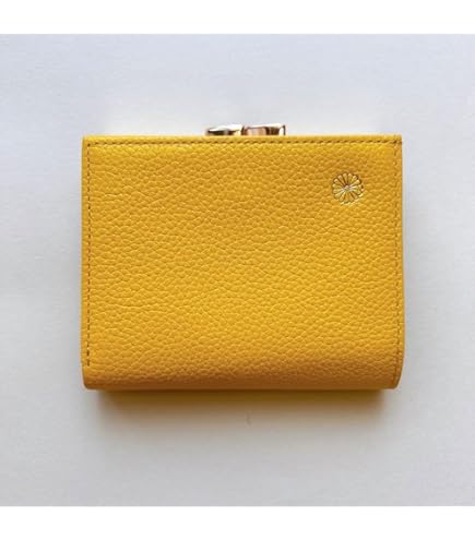 Amazon.co.jp: 皇居 本革 財布 ゴールド 2つ折りタイプ 菊の御紋 W