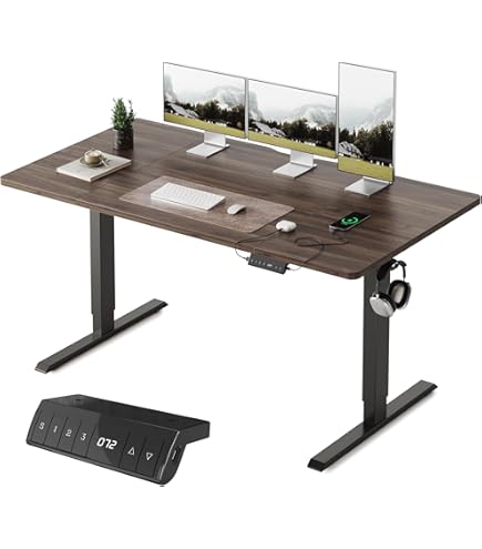 Amazon | FEZIBO 電動 昇降デスク L字 幅140cm 昇降式デスク