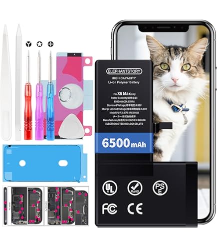 Amazon.co.jp: For iPhone XS Max Battery, Compatible Large