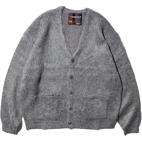 Amazon | 【TOWNCRAFT（タウンクラフト）】SHAGGY SOLID CARDIGAN V