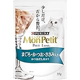 モンプチ プチリュクスパウチ まぐろ&かつお&ささみ 35gx12袋