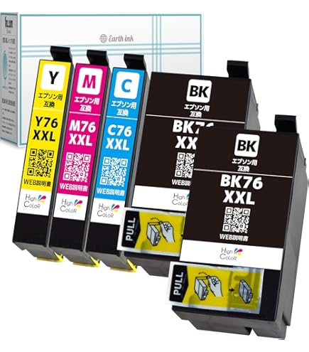 Amazon.co.jp: Inc.com IC4CL76 エプソン(Epson)用 インク