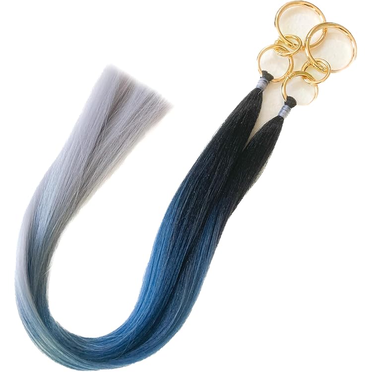 Amazon.co.jp: ポニーテールリング エクステ エクステリング ブルー系