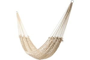 Castaway Living ダブルポリエステルロープ マヤハンモック アメリカでデザイン 手編みポリエステルロープ 裏庭 テラス ベッドルーム ビーチなどに最適