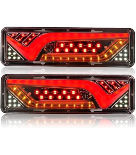 Amazon.co.jp: トラックテールランプ 1ペア防水46 LEDテールライト12V