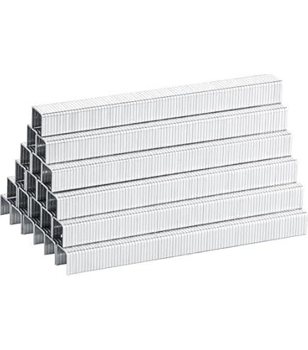 Meite T50 Stainless Steel Staples Marine, 1/4 Inch Heavy Duty Staples T50 Staple Gun Staples 20 Gauge 3 8 Inch Crown Upholstery Staples 10 Packs - View #4