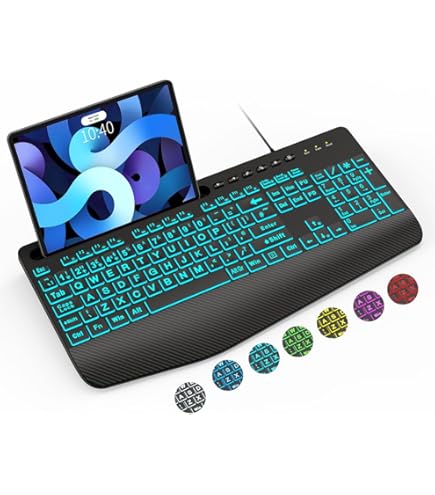 Amazon | SABLUTE K11PRO 大型プリントバックライトキーボード 有線USB