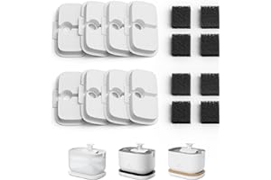 PETLIBRO 8 Packs Replacement Filters for Dockstream Cat Water Fountain PLWF005, 4 Months Set of Replacement Filters for Ultra Quiet Pet Water Fountain