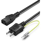 Amazon Pse規格品 Superer ゲーミング モニター ディスプレイ Aoc Msi Panasonic Plasma Lg Toshiba Acer Vizio Ps4 Pro Cuh 7000 Ps3 初期型 Cech A B シリーズ 等に対応 電源ケーブル コード 3ピンソケット メス 2ピンプラグ オス アース線付き Superer