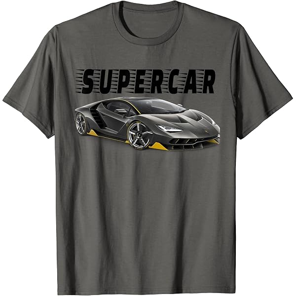 Amazon | スポーツカーファンに最適なスーパーカーTシャツ。 Tシャツ