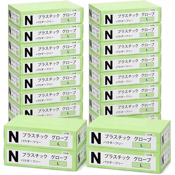 Amazon.co.jp: プラスチック手袋 使い捨て手袋 粉なし 1箱100枚入 (S