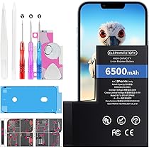 Amazon | ElephantStory For iPhone 13 pro max バッテリー 6500mAh 大