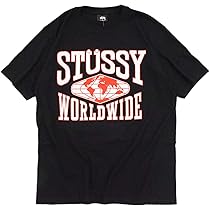 Amazon | [ステューシー] Tシャツ 半袖 メンズ Worldwide サイズS 