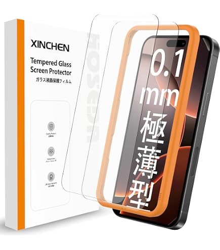 Amazon | 【0.1mm 極薄型】HOSEDA ガラスフィルム iPhone 16 Pro Max