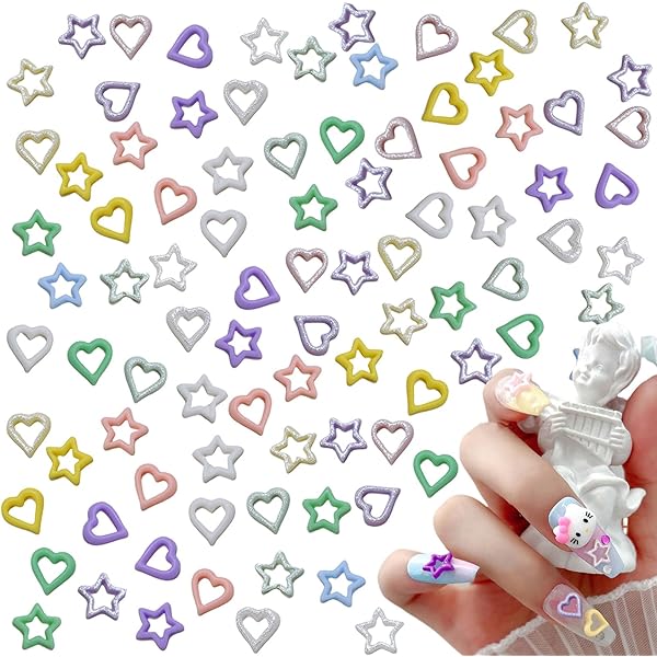 ネイルパーツ　LOVE ラブ　羽　ハート　可愛い　キラキラ　3Dパーツ　セブチ imgrc0088039105.jpg