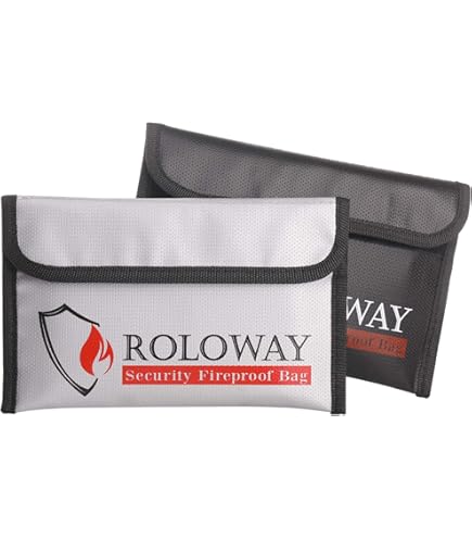 Amazon.co.jp: JHSafer 2個 耐火 防水 ジッパー付きマネーバッグ 11