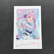 【美品】湊あくあ ホロライブ ランダムチェキ風カード ブライト衣装 美品】湊あくあ ホロライブ ランダムチェキ風カード ブライト