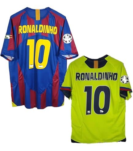 Amazon | レトロ 05-06 バルセロナ 10番ロナウジーニョサッカー